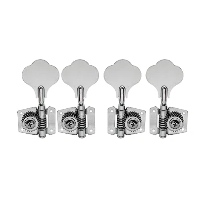 Abbildung von Musiclily Basic 2L2R Offen Bass Mechaniken Set für Ibanez Style E Bass, Chrom