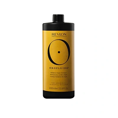 Abbildung von REVLON PROFESSIONAL Orofluido Radiance Argan Shampoo, 1000 ml, feuchtigkeitsspendendes, glättendes Haarshampoo mit Arganöl, Haarpflege für Glanz, Geschmeidigkeit &amp; Farbschutz, vegan