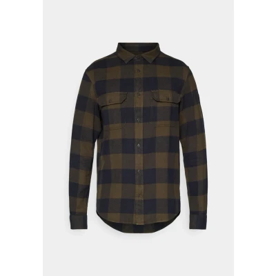 Abbildung von Fjällräven Herren Övik Heavy Flannel Shirt, Deep Forest/Dark Navy, XL