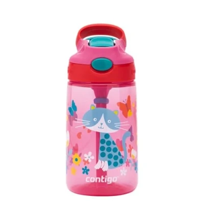 Abbildung von Contigo Kinder Trinkflasche Gizmo Flip Autospout mit Strohhalm, BPA freie Wasserflasche, auslaufsicher, ideal für Kindergarten, Schule und Sport, 420 ml