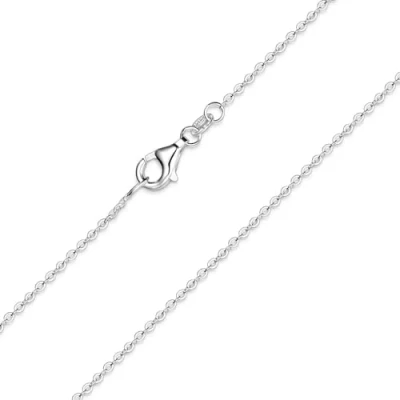 Abbildung von MATERIA feine Ankerkette 925 Sterling silber 1,2mm Halskette in 40 45 50 55 60 70 80 cm verfügbar #K30 (80.00)