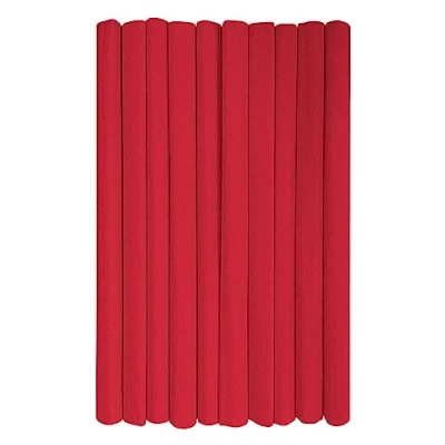 Abbildung von Interdruk Crepe Paper Rolls for Kids, DIY and Decorations Pack of 10 Reels (50cm x 200cm, 28g/m2) 07 Red