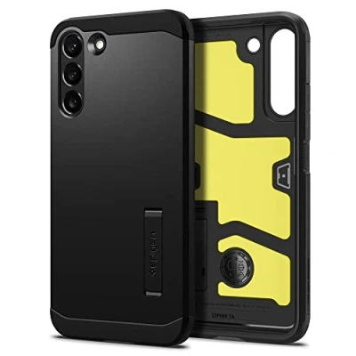 Abbildung von Spigen Ultra Hybrid TPU Back Cover Schwarz Samsung Galaxy S22