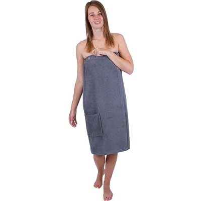 Abbildung von Betz Frottee Saunakilt mit Knöpfen für Damen 100% Baumwolle 420 g/m² Berlin Farbe Lotus