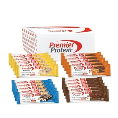 Abbildung von Premier Protein High Bar 50% Multiflavourbox 20x40g Low Sugar Carb
