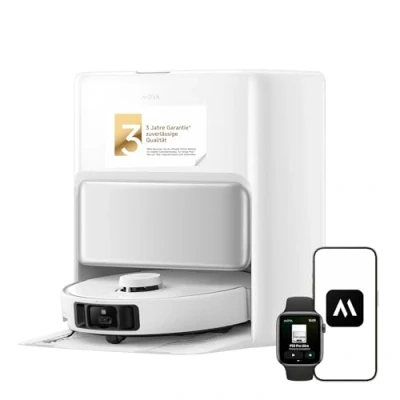Abbildung von Mova P50 Pro Ultra Saugroboter mit Wischfunktion, 19.000 Pa Saugkraft, 75 ℃ Heißwasser Moppwäsche, automatische Reinigung, Entleerung, Nachfüllung, Hindernisvermeidung