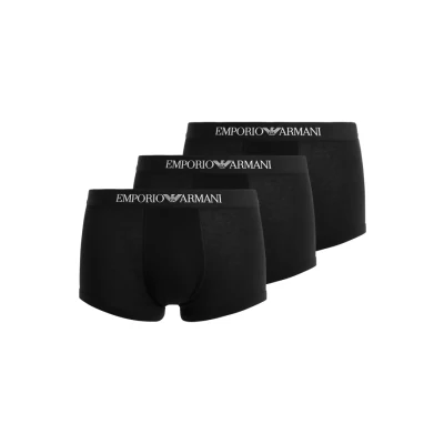 Abbildung von Emporio Armani Trunk 3 PACK Panties black, Herren, Größe: Large, Black