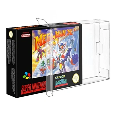 Abbildung von Link e : 10 X Transparente Kunststoff Schutzhulle Kompatibel mit Super Nintendo SNES und 64 N64 Spielbox