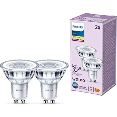Abbildung von Philips LED Lampe GU10 3,5W 255lm 827 klar 36 2er