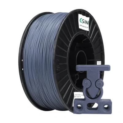 Abbildung von eSUN ABS+ Filament 1.75mm, Low Warping 3D Drucker ABS Plus, Maßgenauigkeit +/ 0.03mm, 2.5KG Spule Druck für Drucker, Grau
