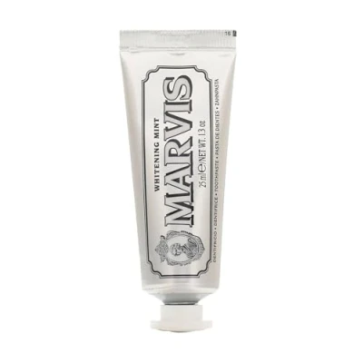 Abbildung von MARVIS® Smokers Whitening Mint 25 ml I Zahncreme für natürlich weiße Zähne praktische Reisegröße intensive und anhaltende Frische kühle Minze