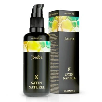 Abbildung von Jojobaöl Bio kaltgepresst 100% rein für Haut Haare Nägel Gesichtsöl + Körperöl Vegan Anti Aging, Natürliche Intensivpflege Feuchtigkeitspflege Pflegendes Kosmetik 100ml