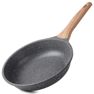 Abbildung von ZUOFENG Antihaft Pfanne Bratpfanne Beschichtet 20cm, Granit Pfannen Nonstick Frying Pan, Beschichtete Für Gasherd Induktion