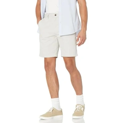 Abbildung von Amazon Essentials Herren Chinoshorts, 23 cm, Schlanker Schnitt, Grau, 29W