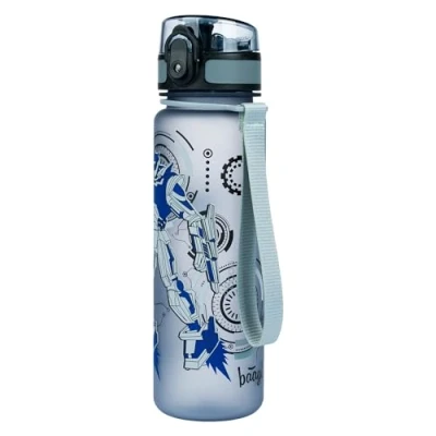Abbildung von Baagl Kinder Trinkflasche Auslaufsicher Wasserflasche 500ml, Schule und Sport Flasche für Jungen Mädchen Tritan (Roboter)