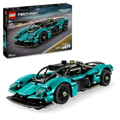 Abbildung von LEGO Technic Aston Martin Valkyrie Rennwagen Spielzeug Modell Bauset mit V12 Motor und aufklappbaren Flügeltüren Sammlergeschenk für Jungen Mädchen ab 9 Jahren 42208