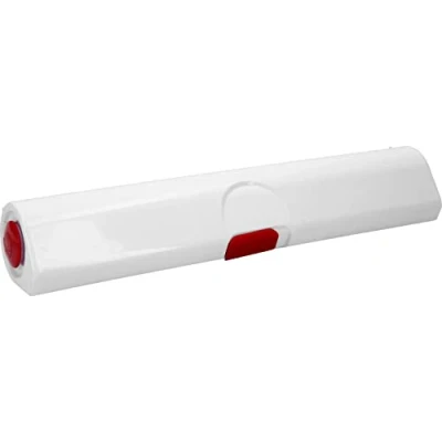 Abbildung von Emsa 508020 Folienschneider für Alu oder Frischhaltefolie, Größe 33 cm, Rot/Weiß, Click &amp; Cut