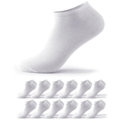 Abbildung von Occulto Herren &amp; Damen Sneaker Socken 6er Pack, 12er Pack (Modell: Chris) 12 X Weiß 39 42