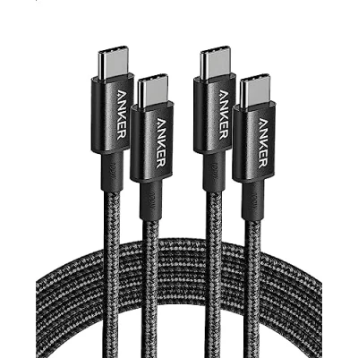 Abbildung von Anker USB C auf Kabel, 100W Kabel [2 Stück 1,8m], Ladekabel für iPhone 16/15 Serie, MacBook Pro/Air, iPad Galaxy S24/S23, Note 20, Pixel, Switch, LG
