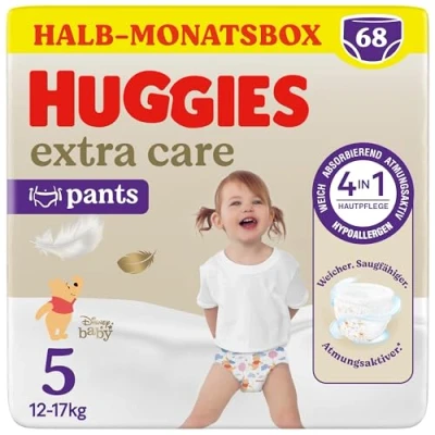Abbildung von Huggies Extra Care Pants mit Disney Design Größe 5, 68 Windeln (2x34), Halb Monatsbox