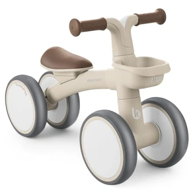 Abbildung von KikkaBoo Bicicleta Sin Pedales ZIPI, Correpasillos Bebé 1 Año, Equilibrio, Bici con Canasta, Ajustable, Juguete para Niños, Regalo Bebé, Beige