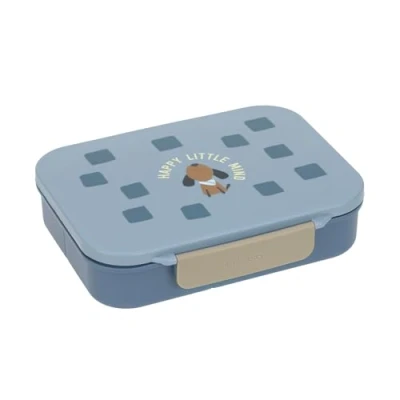 Abbildung von LÄSSIG Kinder Brotdose Frühstücksbox BPA frei mit herausnehmbarer Trennung/Bento Lunchbox Pattern Party blue/green