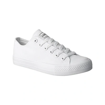 Abbildung von Elara Unisex Sneaker Textil Turnschuh Low top Chunkyrayan 089 A AllWhite 38P
