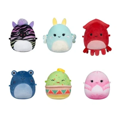 Abbildung von Micromallows SQMM0071 6er Pack, superweiche Mini Squishmallows, 6.5 cm Plüschfiguren, Squad 4