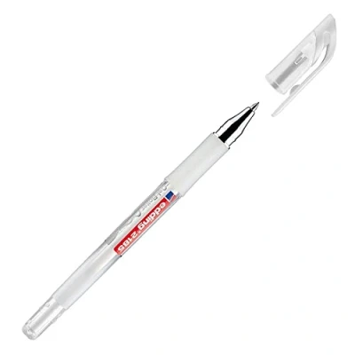 Abbildung von edding 2185 Gelroller weiß 1 Stift 0,7 mm Gelstifte zum Schreiben, Malen, Mandala, Bulletjournal Gelschreiber weiß, Gelmalstifte