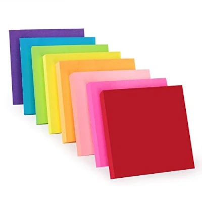 Abbildung von ZCZN Haftnotizen 8 Blöcke 76 x mm Klebezettel, 100 Blatt/Block, Sticky Notes in Neonfarben