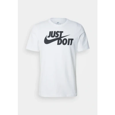 Abbildung von Nike Sportswear TEE JUST DO IT Tshirt print, Herren, Größe: Large, White/black