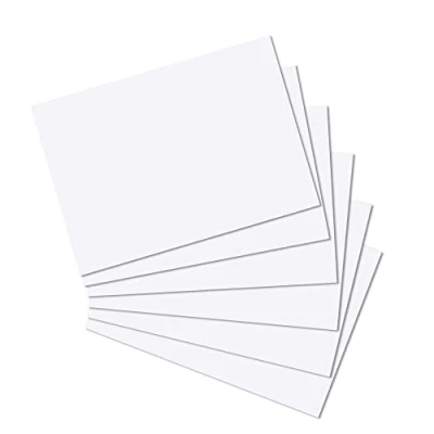 Abbildung von Herlitz 10835809 Karteikarten A4 100 Stück, blanko, weiß und holzfrei