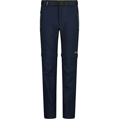 Abbildung von CMP Stretch Zip off Hose für Kinder, B. Blau Limettengrün, 164