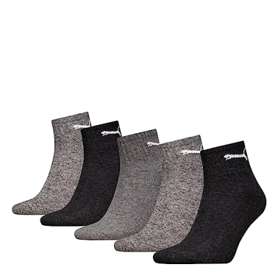 Abbildung von Puma Unisex Short Crew (5 Pack) Socks, Anthraci/L Mel Grey/M Grey, 35 38 EU