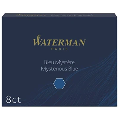 Abbildung von Waterman Füller Tintenpatronen Extra lang Mysterious Blue 8 Stück