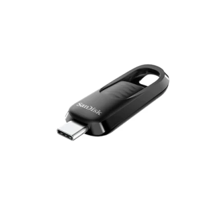 Abbildung von SanDisk Ultra® Slider USB Type C™ Laufwerk 256 GB (USB Flash Laufwerk, einziehbarer Anschluss, 3.2 Gen 1, bis zu 400 MB/s) Schwarz