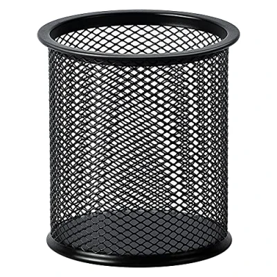 Abbildung von Amazon Basics Stifthalter aus Drahtgeflecht, schwarz
