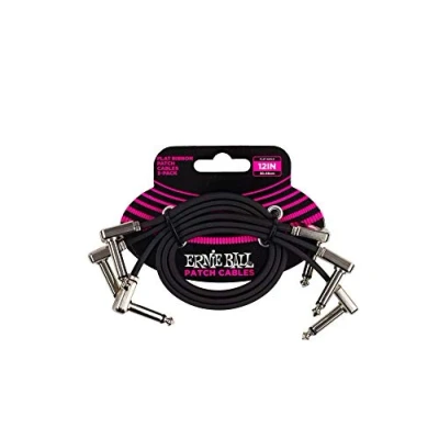 Abbildung von Ernie Ball Flachband Patchkabel, 3er Pack, 30 cm