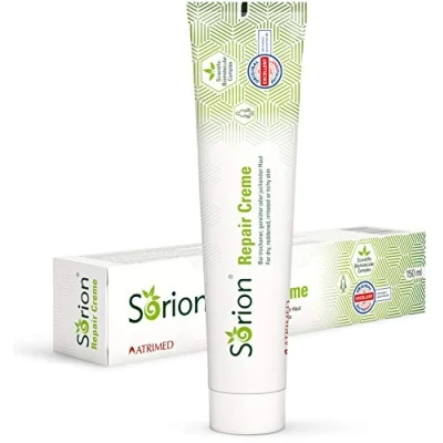 Abbildung von Sorion Repair Creme Spezialpflege bei Hautirritationen, Rötungen und Juckreiz zur intensiven Regeneration chronisch gereizter Haut (150 ml)