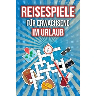 Abbildung von Reisespiele für Erwachsene im Urlaub: Rätselbuch in Reisegröße: Kreuzworträtsel, Wortsuchrätsel &amp; mehr schöne Stunden gegen Langeweile