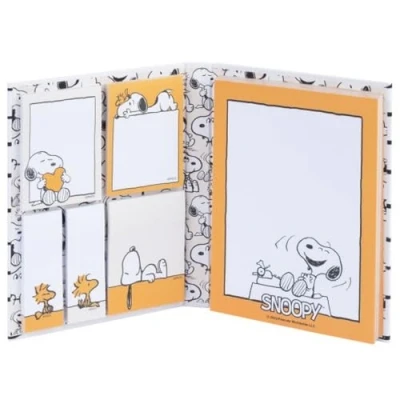 Abbildung von Grupo Erik Notizblock Block Buch Peanuts Snoopy Notizzettel für To Do Liste Einkaufszettel oder Einkaufsliste Offizieller Fanartikel