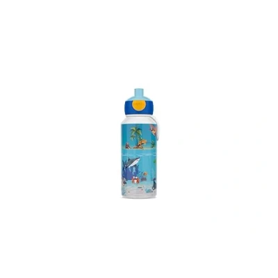Abbildung von Mepal Trinkflasche Pop up Campus Wasserflasche Auslaufsichere Flasche für die Schule Wiederverwendbar BPA frei &amp; Spülmaschinenfest 400 ml Tropical Ocean