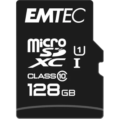 Abbildung von Emtec ECMSDM128GXC10 EliteGold 128GB microSDXC Speicherkarte Highspeed