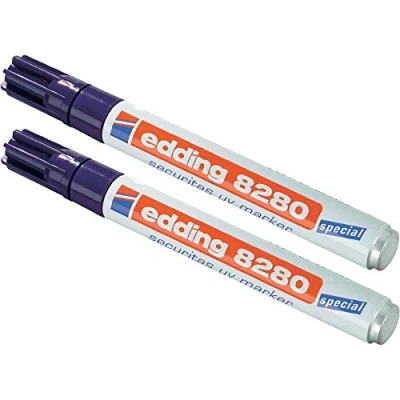 Abbildung von edding 4 8280100_2 Permanent Marker, UV 2er Pack