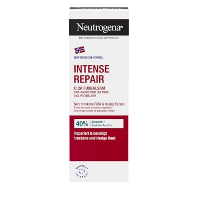 Abbildung von Neutrogena Intense Repair Reparierender Fußbalsam (50 ml), regenerierende Fußcreme für trockene rissige Füße, intensiv pflgende Schrundensalbe mit Panthenol, Hyaluronsäure &amp; Glycerin zartere Haut