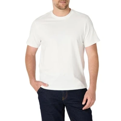 Abbildung von Amazon Essentials Herren T Shirt mit lockerer Passform, Weiß, L