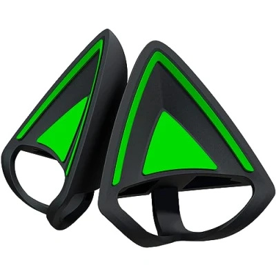 Abbildung von Razer Kitty Ears V2 Universal Fit Clip on für Headsets (Clip Ears, vielseitig, verstellbare Bänder, 26g leichtes Premium Silikon) Schwarz