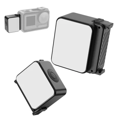 Abbildung von ULANZI LM18 Mini Video Licht mit magnetischem Schnellverschluss, Action Kamera 500mAh Akku, Tragbares Foto für DJI OSMO 3/4/5/5 pro
