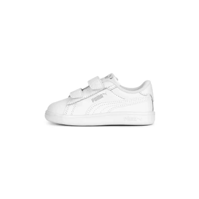 Abbildung von Puma Smash 3.0 Unisex Sneaker low für Kinder, Größe: 27, Whitecool light gray Schuhe