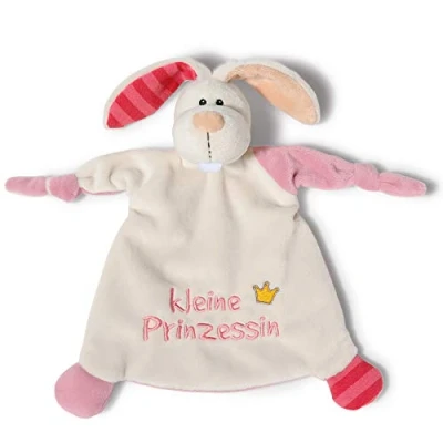 Abbildung von NICI Schmusetuch Hase ‚Kleine Prinzessin&#039; 25x25 cm Schnuffeltuch ab 0+ Monaten Kuscheltuch für Babys &amp; Kleinkinder Baby Kuscheltier / Mädchen 40042